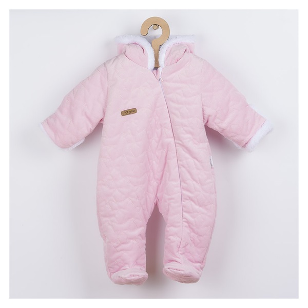 Zimný dojčenský overal Nicol Kids Winter ružový