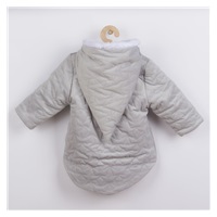 Zimný dojčenský kabátik s čiapočkou Nicol Kids Winter sivý