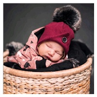 Dojčenská zimná čiapočka New Baby Great čierna