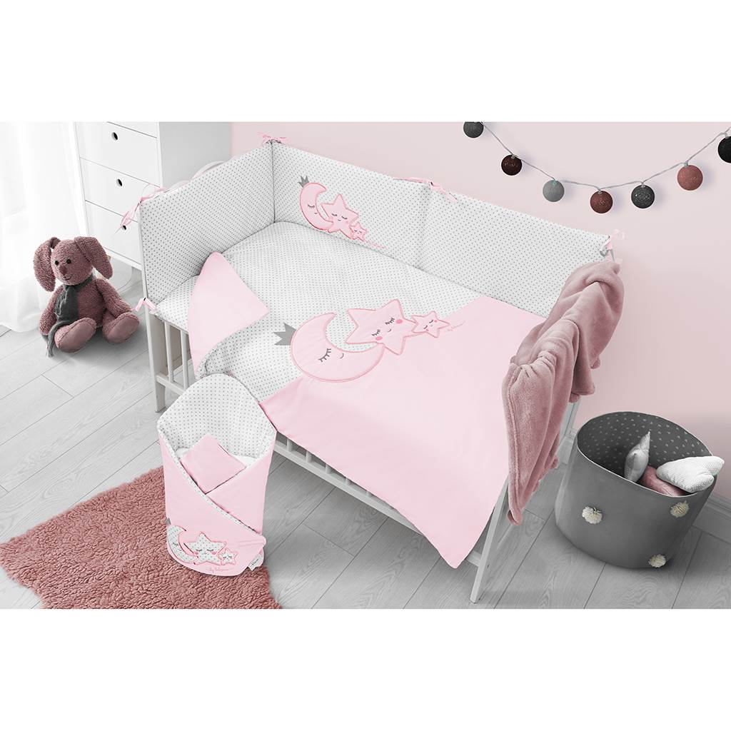 3-dielne posteľné obliečky Belisima Magic Stars 90/120 ružové