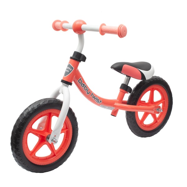 Detské odrážadlo bicykel Baby Mix TWIST coral red