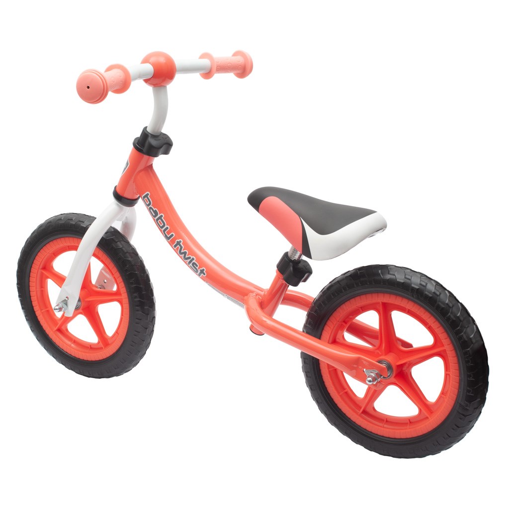 Detské odrážadlo bicykel Baby Mix TWIST coral red