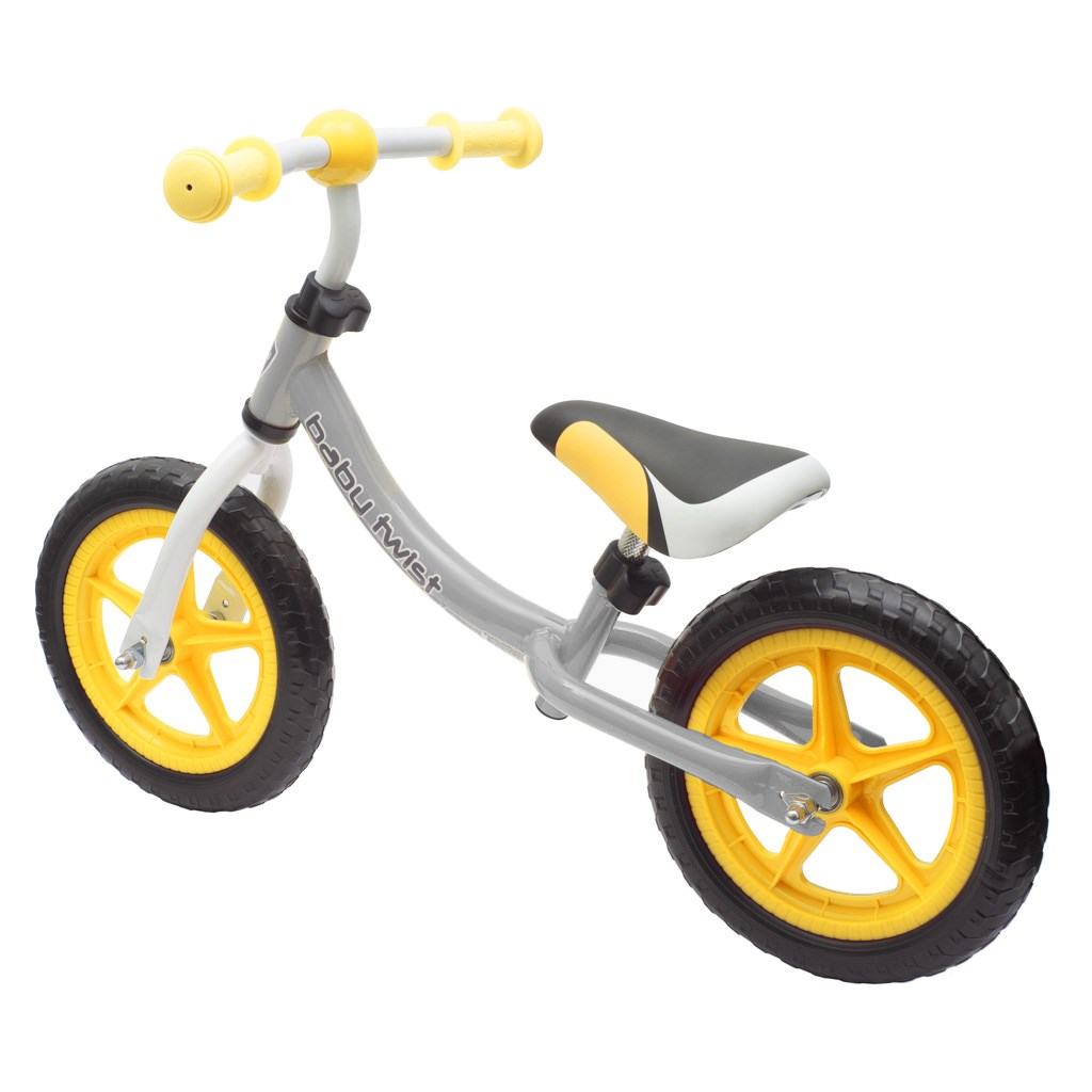Detské odrážadlo bicykel Baby Mix TWIST žlté
