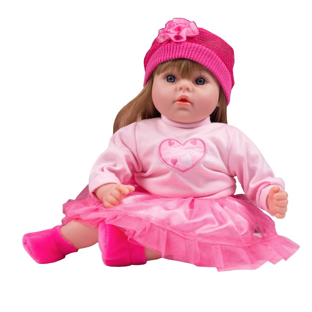 Česky hovoriaca a spievajúca detská bábika PlayTo Tina 46 cm (poškodený obal)