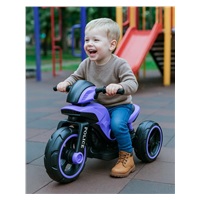 Detská elektrická motorka Baby Mix POLICE fialová