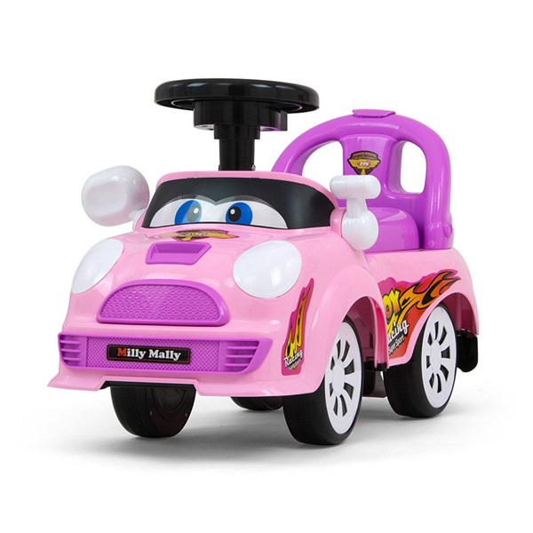 Detské odrážadlo so zvukom Milly Mally JOY pastel pink