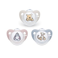 Dojčenský cumlík Trendline NUK Disney Medvedík Pú 6-18m šedý