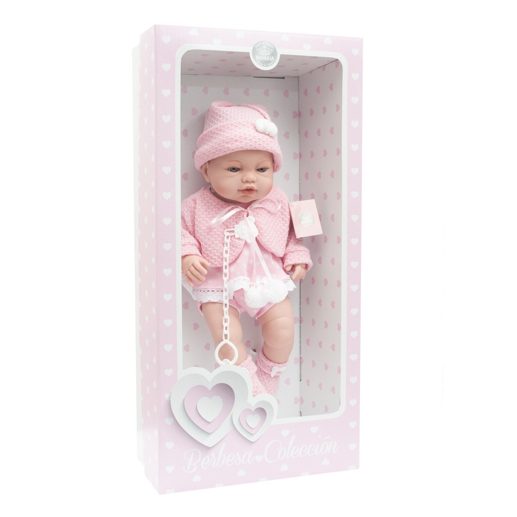 Luxusná detská bábika-bábätko Berbesa Nela 43cm