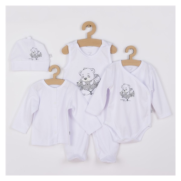 4-dielna dojčenská súprava Koala Sleeping Bear biela
