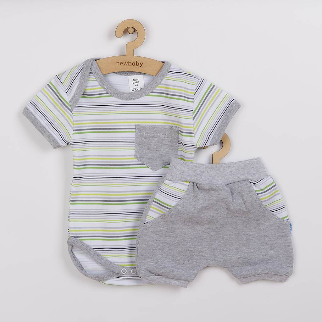 2-dielna letná bavlnená súprava New Baby Perfect Summer stripes