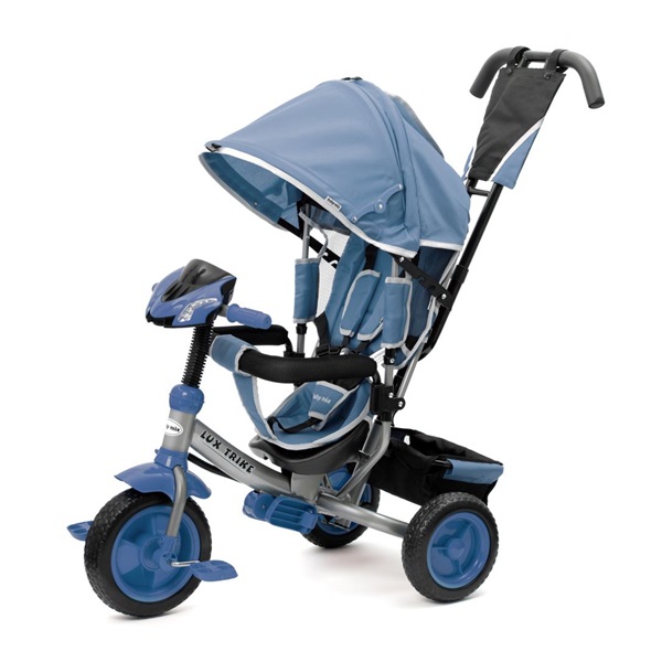 Detská trojkolka so svetlami Baby Mix Lux Trike modrá