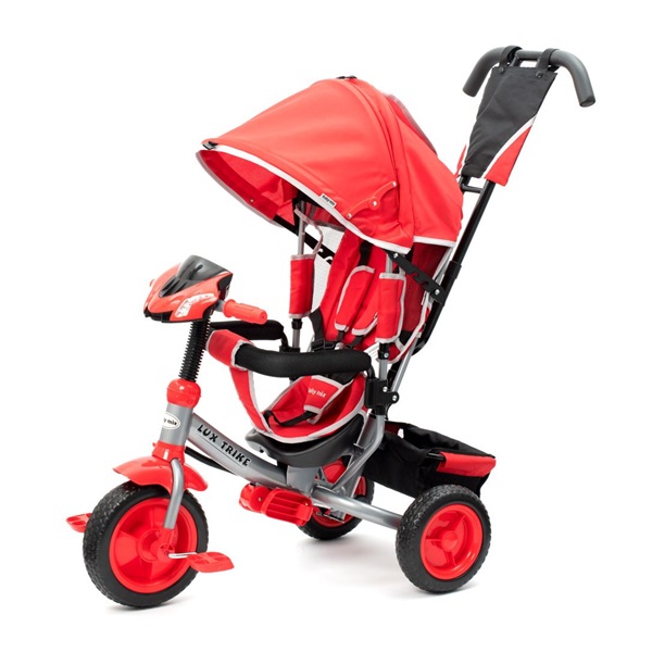 Detská trojkolka so svetlami Baby Mix Lux Trike červená