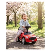 Detské odrážadlo so zvukom Baby Mix RACER červené