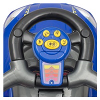 Detské odrážadlo s vodiacou tyčou 3v1 Baby Mix Mega Car modré