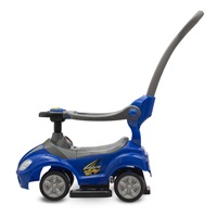 Detské odrážadlo s vodiacou tyčou 3v1 Baby Mix Mega Car modré