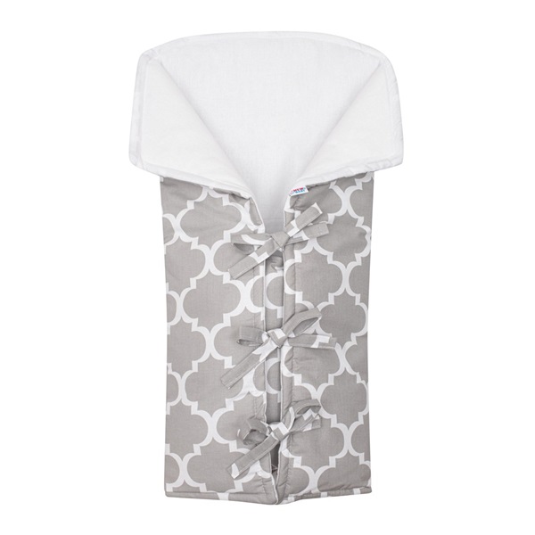 Klasická šnurovacia zavinovačka New Baby JACKET sivá maroko