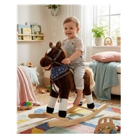 Hojdací koník s melódiou a šatkou Baby Mix Baron