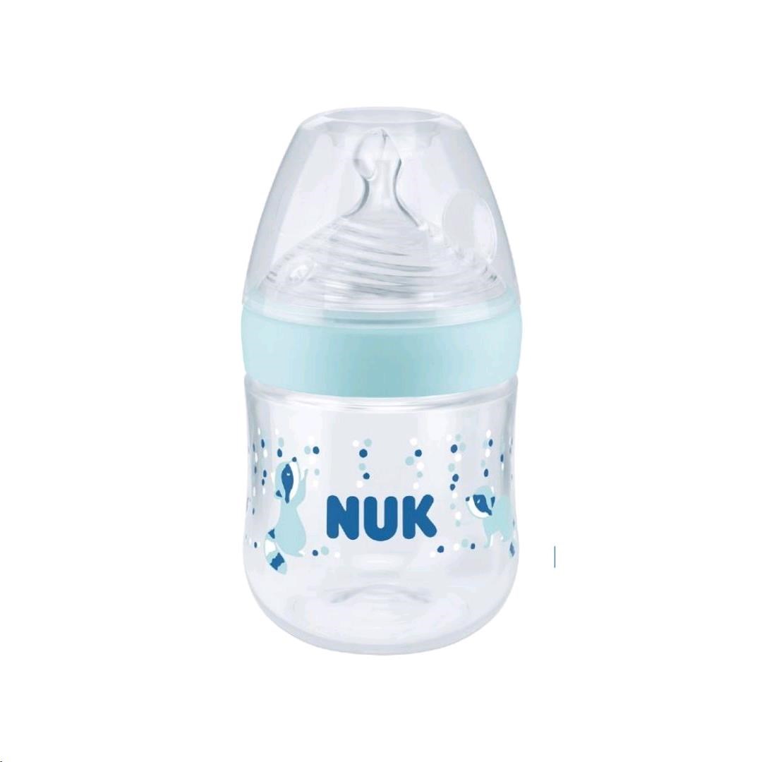Dojčenská fľaša NUK Nature Sense s kontrolou teploty 150 ml modrá