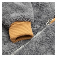 Luxusný detský zimný overal New Baby Teddy bear sivý