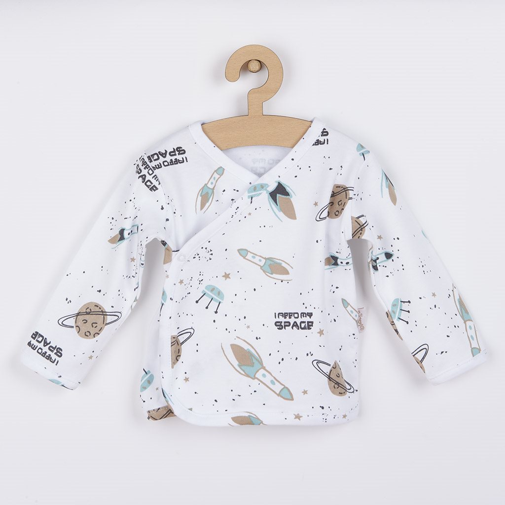 Dojčenská bavlněná košilka Nicol Star-56 (0-3m)