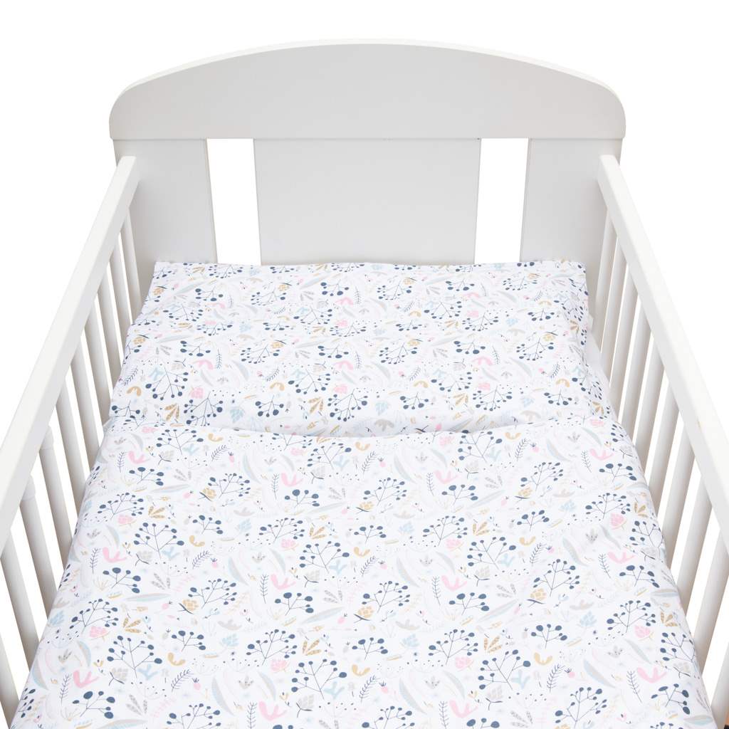 2-dielne posteľné obliečky New Baby 90/120 cm Jarabina biele, Biela