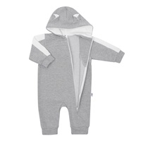 Dojčenský teplákový overal New Baby The Best sivý