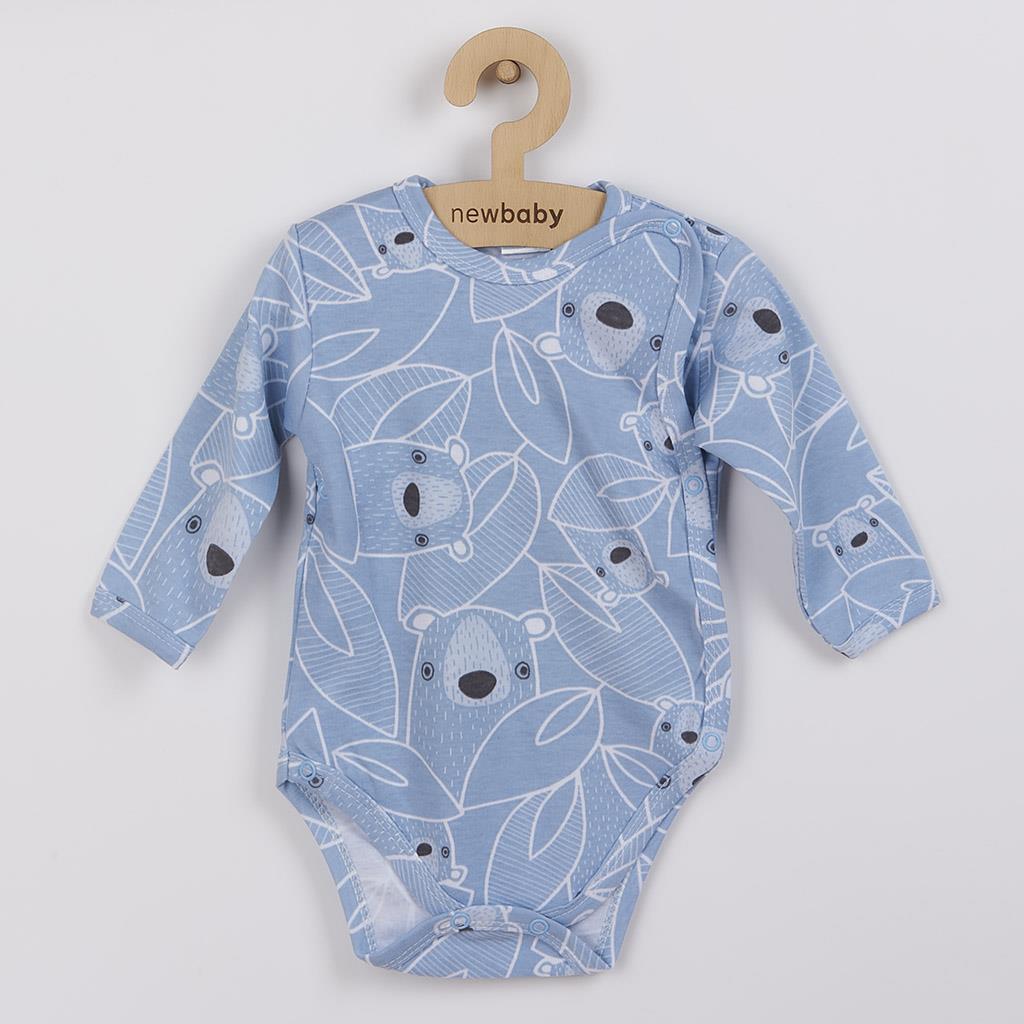 Dojčenské body celorozopínacie New Baby BuBu modré