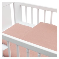 Mušelínový set do postieľky s výplňou New Baby 100x70 cm ružový