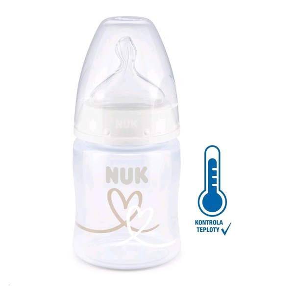 Dojčenská fľaša NUK First Choice Temperature Control 150 ml white