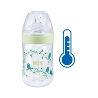 Dojčenská fľaša NUK Nature Sense s kontrolou teploty 260 ml zelená