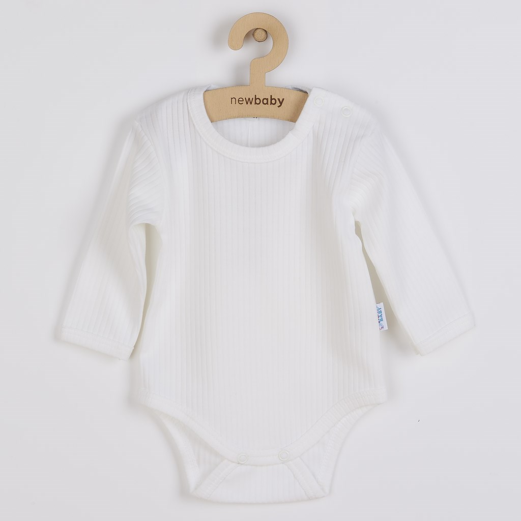 Body s dlhým rukávom New Baby Practical biele