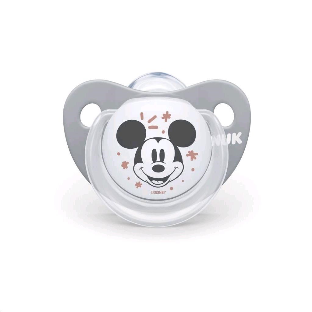 Cumlík Trendline NUK Disney Mickey Minnie 0-6m sivý Box