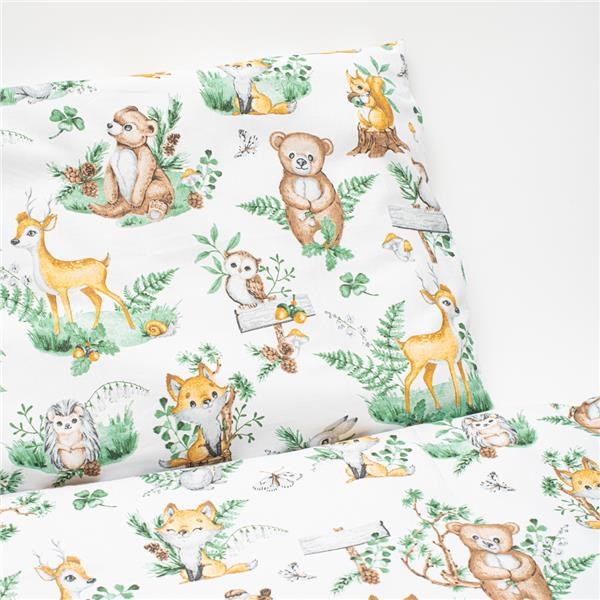 3-dielne posteľné obliečky New Baby 90/120 cm zvieratká v lese