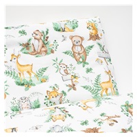 3-dielne posteľné obliečky New Baby 100/135 cm zvieratká v lese