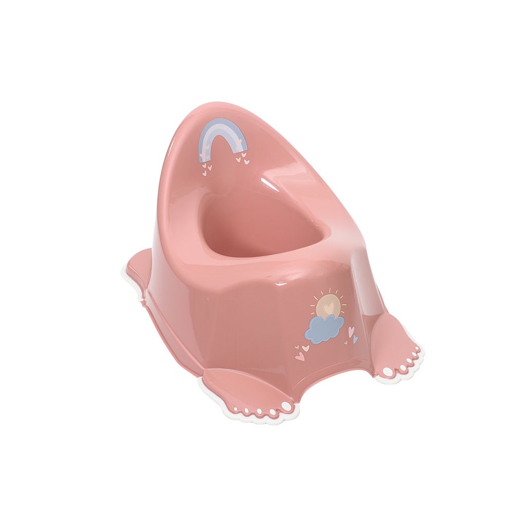 Hrajúci detský nočník protišmykový METEO ružový