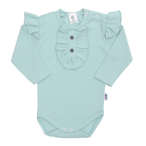 Dojčenské body New Baby Stripes ľadovo modré