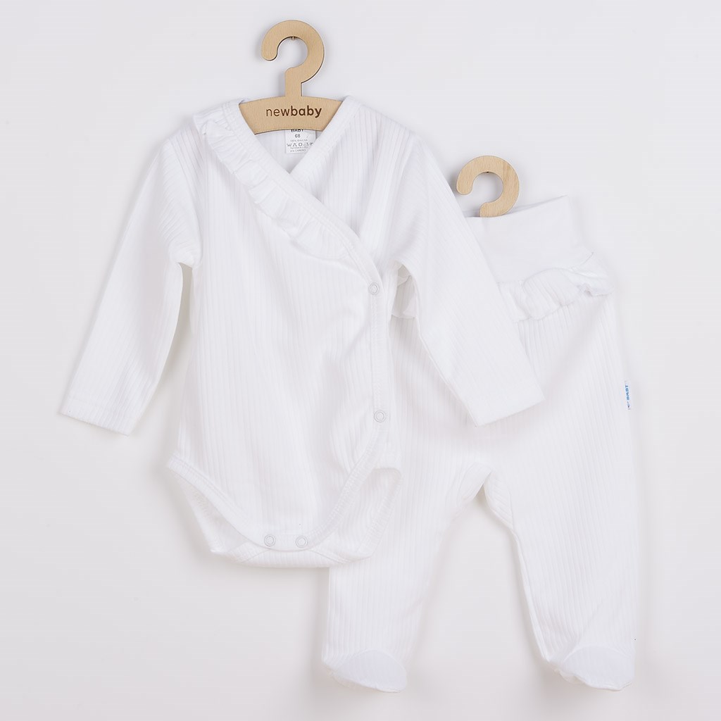2-dielna dojčenská súprava New Baby Stripes bílá