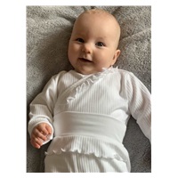 2-dielna dojčenská súprava New Baby Stripes bílá