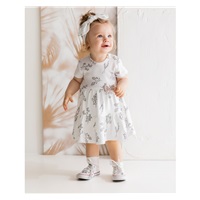 Dojčenské šatôčky s krátkym rukávom Nicol Ella biele