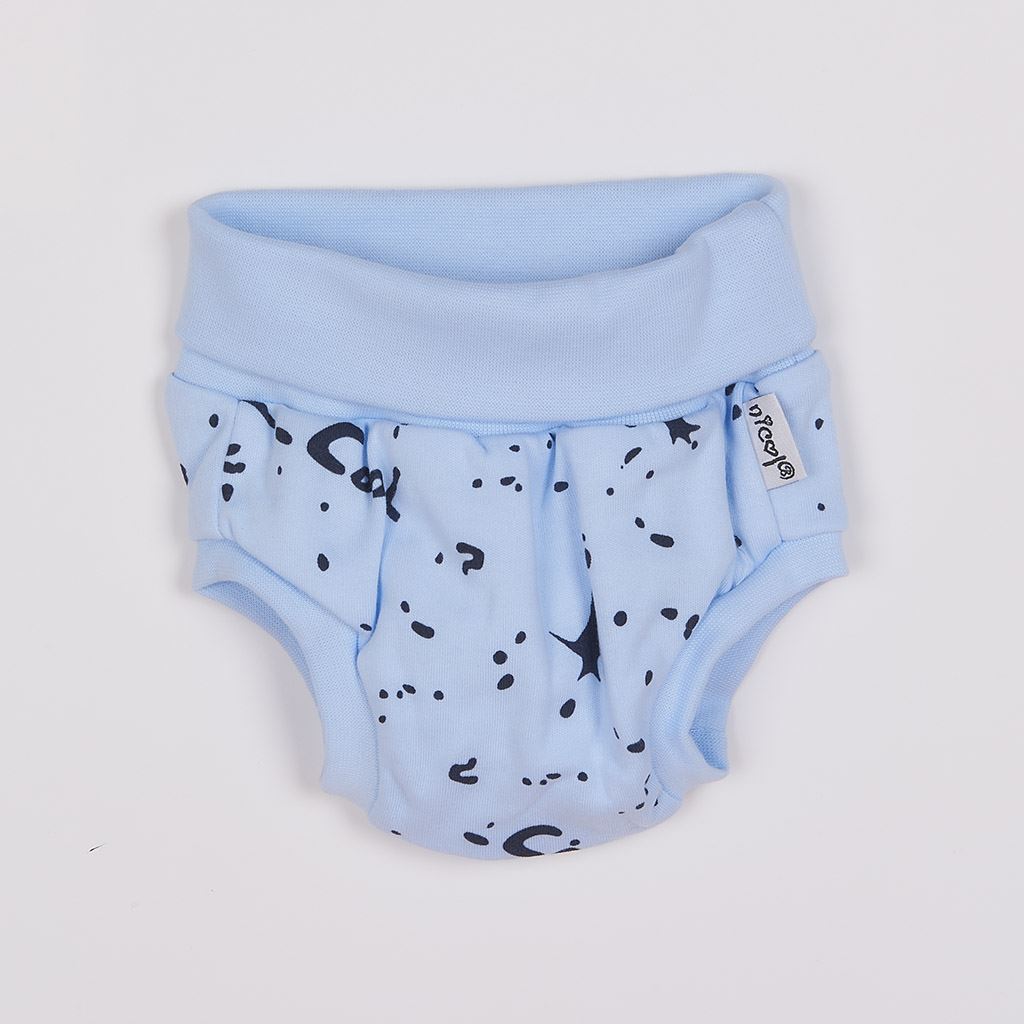 Dojčenské bavlnené kraťasy-bloomers Nicol Max light Modrá 0-3 m