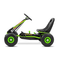 Detská šliapacia motokára Go-kart Milly Mally Thor zelená