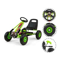 Detská šliapacia motokára Go-kart Milly Mally Thor zelená