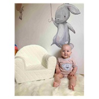Dojčenské bavlnené body s krátkym rukávom New Baby BrumBrum old pink grey