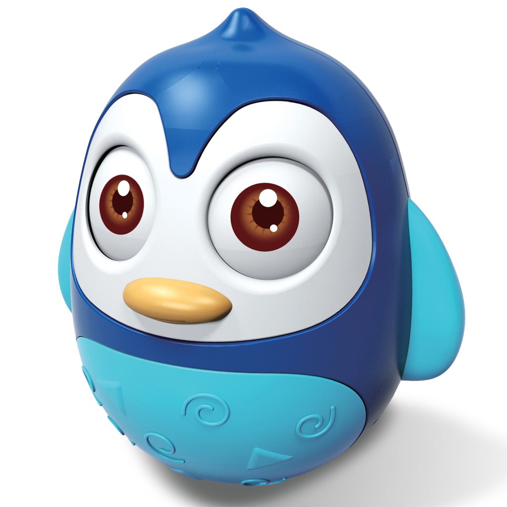 Kývajúca hračka Baby Mix tučniak modrý (poškodený obal)