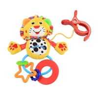 Plyšová hračka s hrkálkou Baby Mix gepardík