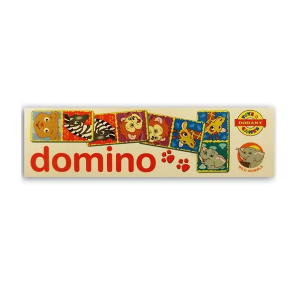 Detské domino Zvieratká zo zoo
