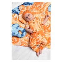 Dojčenské bavlnené tepláčky Nicol Tomi oranžová