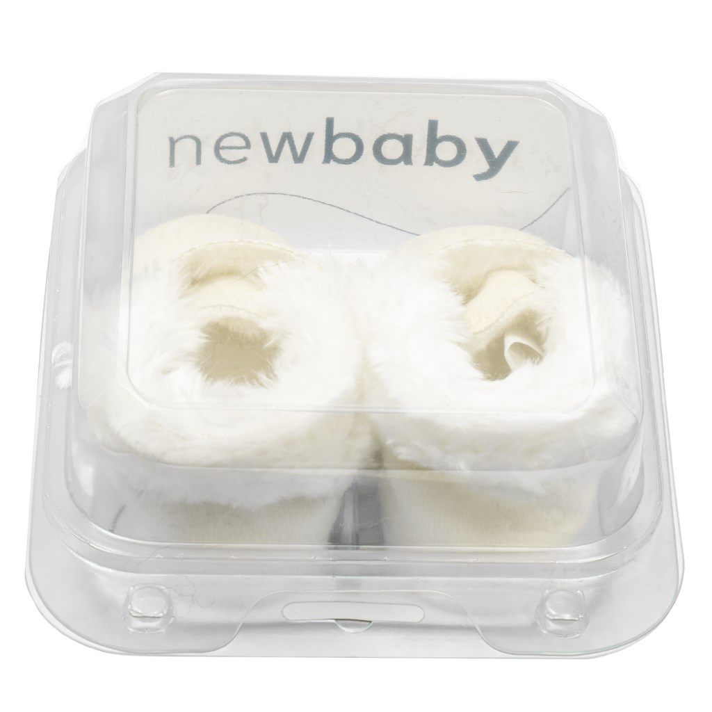 Dojčenské zimné semiškové capačky New Baby 3-6 m béžové