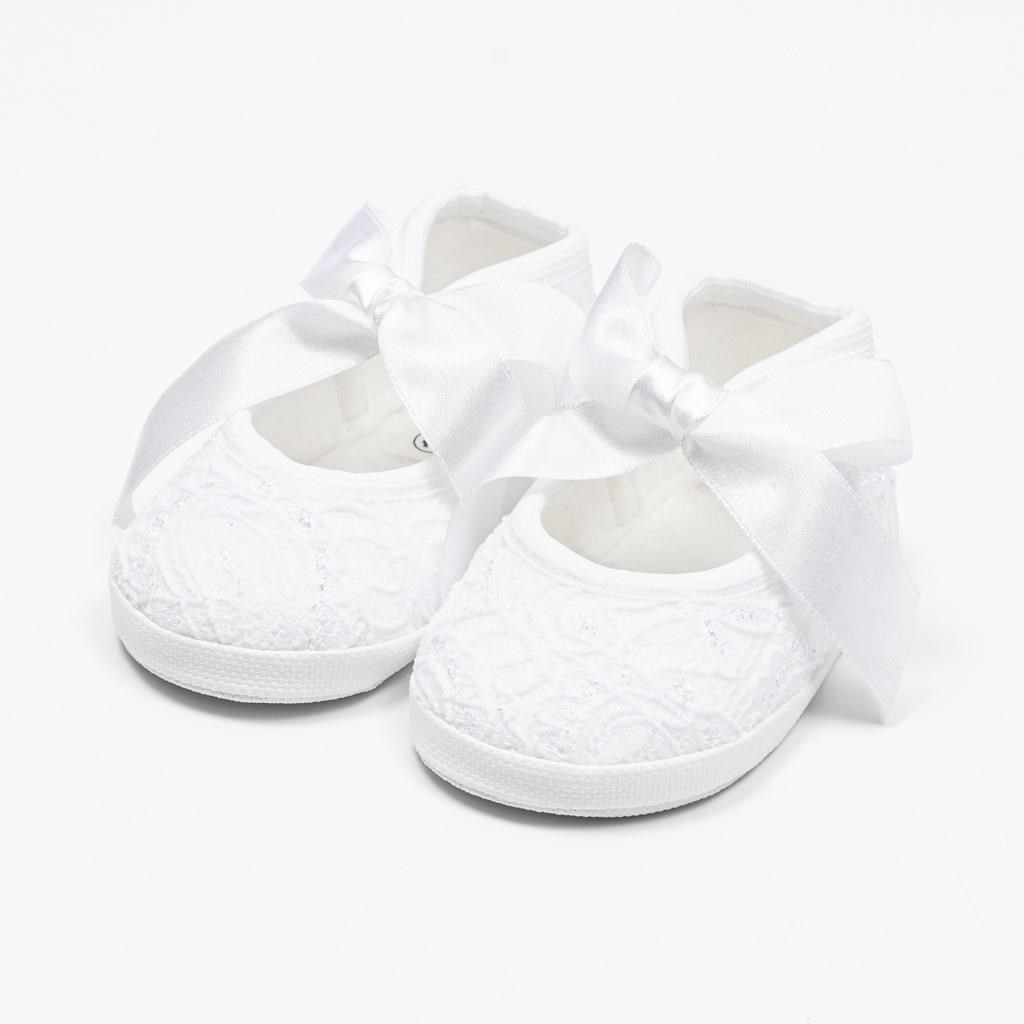 Dojčenské krajkové capačky New Baby biela 0-3 m-0-3 m