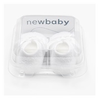 Dojčenské krajkové capačky New Baby biela 6-12 m